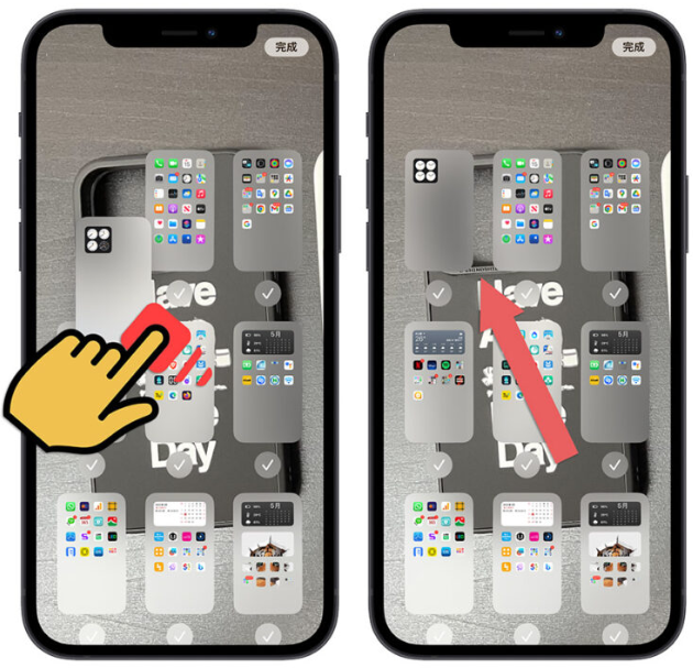 iPhone 隐藏App 制作空白主画面技巧，让你看到完整的桌布照片