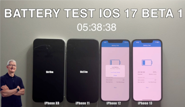 iOS 17 Beta 版续航力测试，想尝鲜的人不用担心电量狂喷了