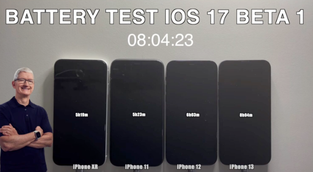 iOS 17 Beta 版续航力测试，想尝鲜的人不用担心电量狂喷了