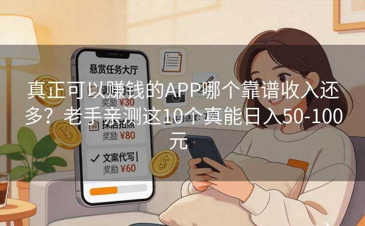 真正可以赚钱的APP哪个靠谱收入还多？老手亲测这10个真能日入50-100元  
