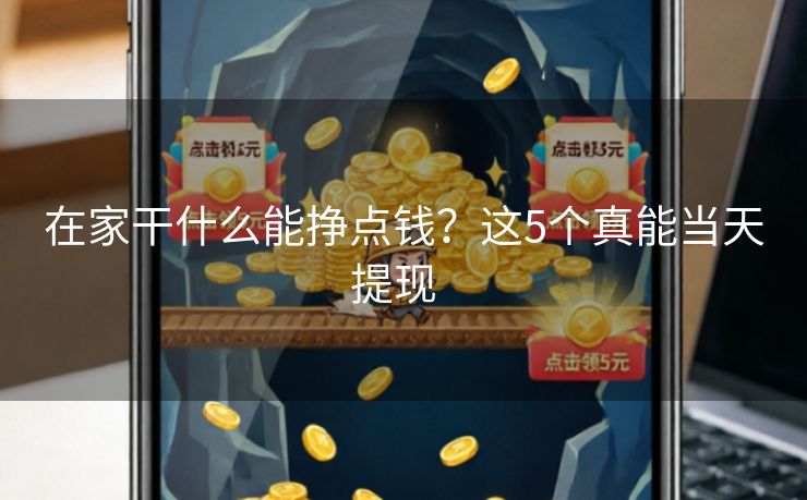 在家干什么能挣点钱？这5个真能当天提现  