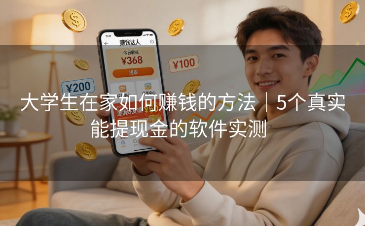 大学生在家如何赚钱的方法|5个真实能提现金的软件实测